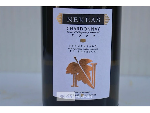 12x75cl nekeas chardonnay, fermentado en barrica, 2009, 14%, spanje - afbeelding 2 van  6