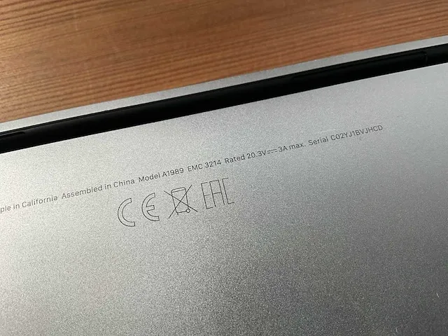 13” apple macbook pro a1989 - afbeelding 7 van  7