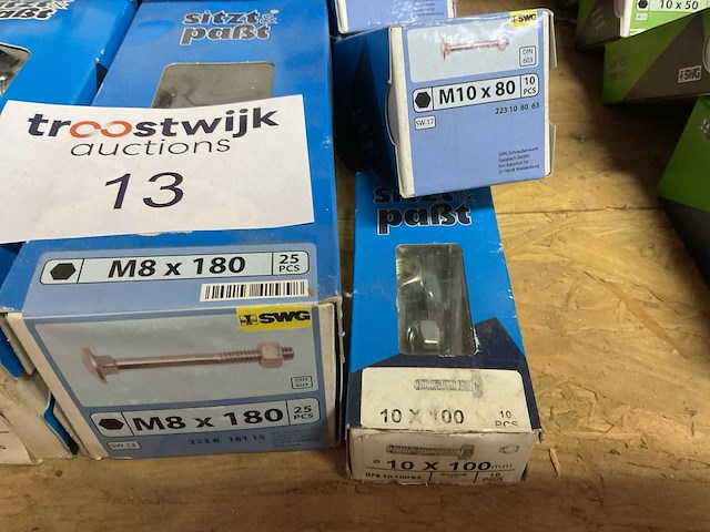13 dozen houtbouten; houtdraadbouten - afbeelding 4 van  6