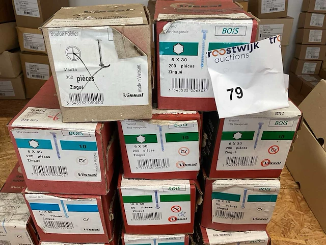 13 dozen houtbouten; houtschroeven - afbeelding 3 van  5