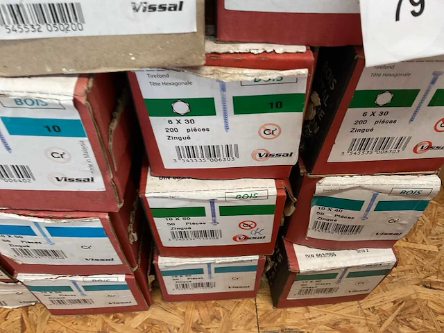 13 dozen houtbouten; houtschroeven - afbeelding 4 van  5