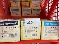 13 dozen houtdraadbouten; universele schroeven; afdekplaatjes - afbeelding 2 van  3