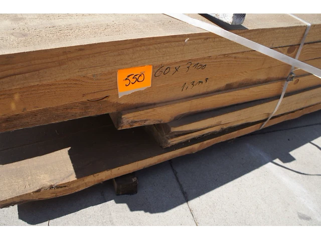1,3 m³ dennen planken 60mm - afbeelding 2 van  4
