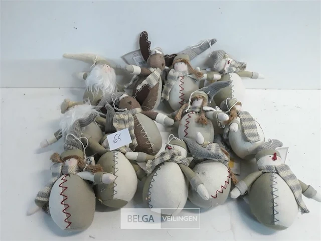 13 x hangdeco poppetjes stof - afbeelding 2 van  3