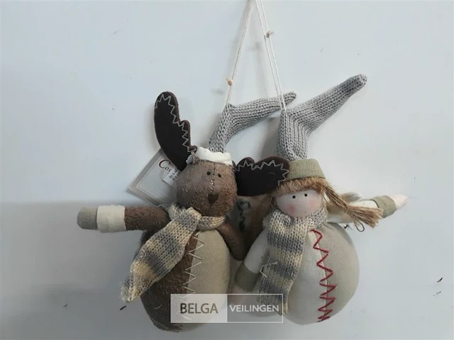 13 x hangdeco poppetjes stof - afbeelding 3 van  3