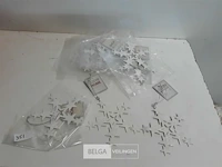 13 x hangdeco ster metaal glitter - afbeelding 1 van  3