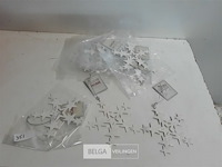 13 x hangdeco ster metaal glitter - afbeelding 2 van  3