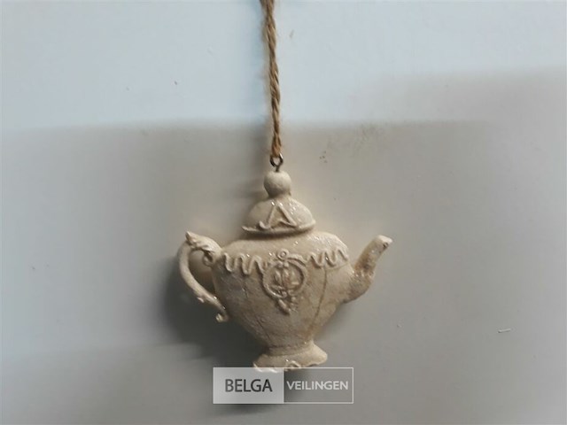 13 x hangdeco theepot 7 cm - afbeelding 3 van  3
