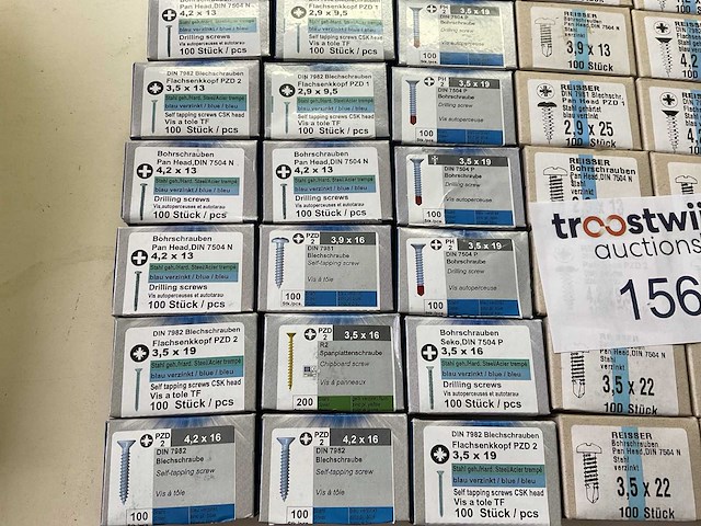 130 doosjes zelftappers; schroeven - afbeelding 2 van  8