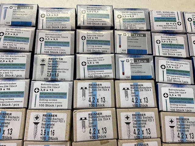 130 doosjes zelftappers; schroeven - afbeelding 4 van  8