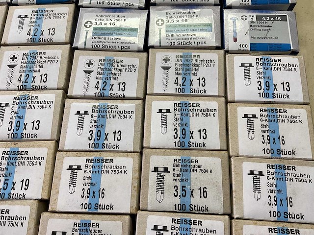 130 doosjes zelftappers; schroeven - afbeelding 7 van  8