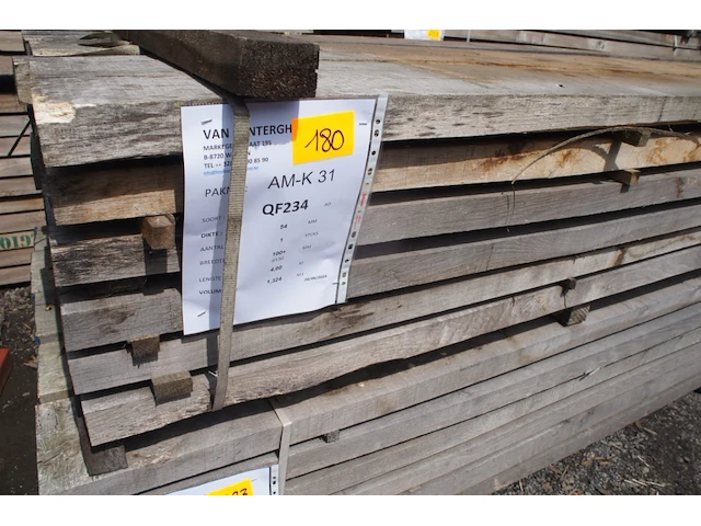 1,32 m³ eiken planken 54mm - afbeelding 2 van  5
