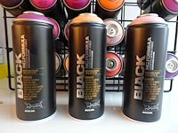 133x 400 ml spuitbus black nc.formula graffiti spray paint - afbeelding 2 van  5