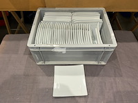 135 witte bordjes - afbeelding 1 van  4