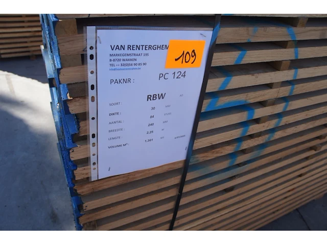 1,36 m³ eiken planken 30mm - afbeelding 2 van  4