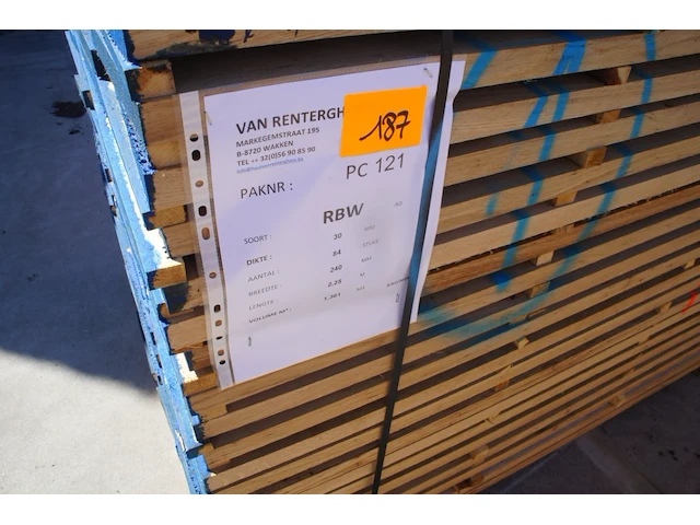 1,36 m³ eiken planken 30mm - afbeelding 2 van  4