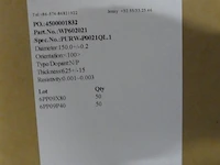 1375x wafer - 150 mm 100 low resistivity phosphorus doped polished silicon wafers - afbeelding 3 van  4
