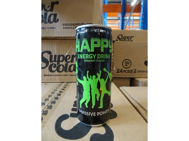 1392x 250ml energy drink happy - afbeelding 2 van  3
