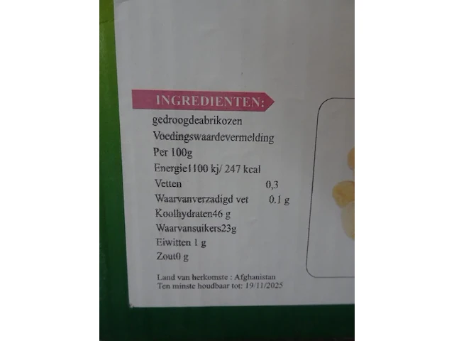 13x 8kg gedroogde ronde abrikozen ansari - afbeelding 3 van  3