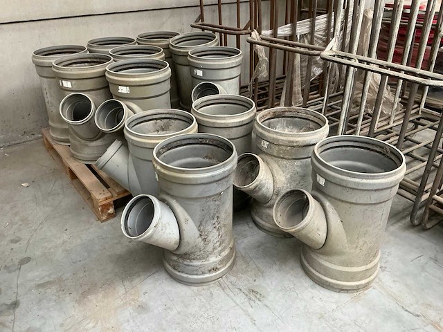 13x pvc y-stuk koppelstukken riolering - afbeelding 1 van  4