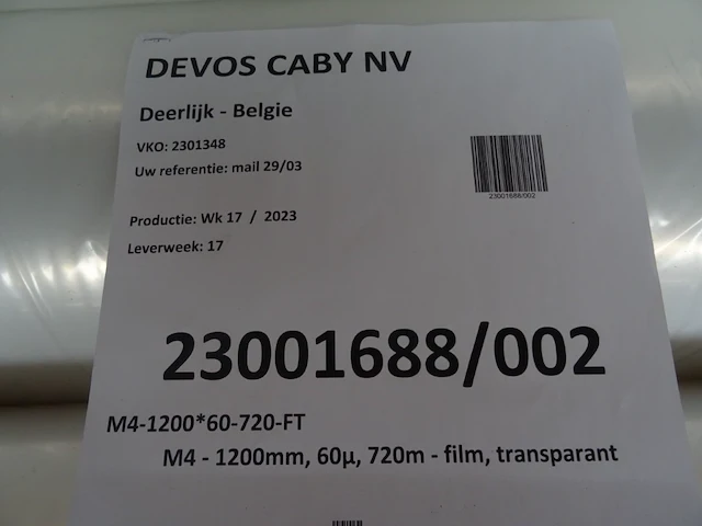 13x rol transparante folie - afbeelding 3 van  3