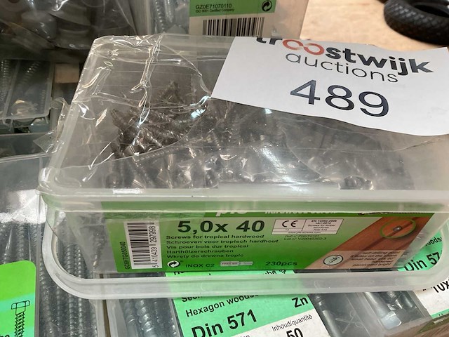 14 dozen houtdraadbouten; afdekdopjes - afbeelding 5 van  10