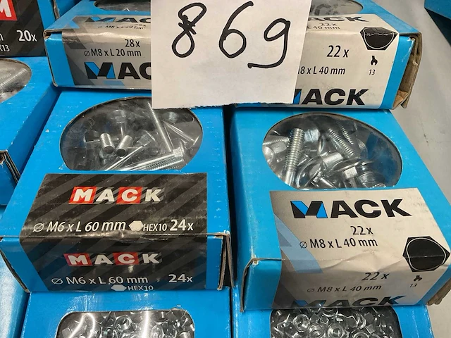 14 dozen houtdraadbouten met moer ; moeren - afbeelding 7 van  10