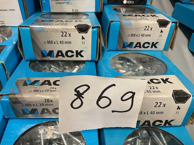 14 dozen houtdraadbouten met moer ; moeren - afbeelding 8 van  10