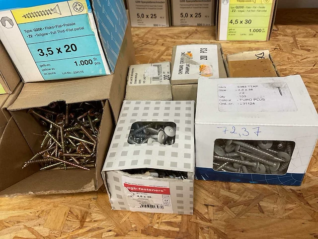 14 dozen houtschroeven - afbeelding 2 van  6