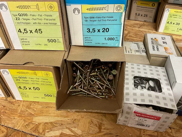 14 dozen houtschroeven - afbeelding 3 van  6