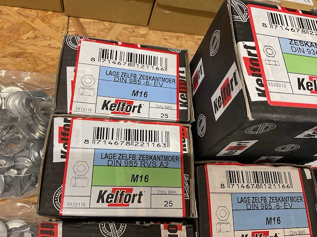 14 dozen zeskantmoeren; rondellen; houtdraadbout - afbeelding 6 van  7