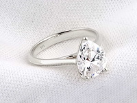 14 karaat witgouden ring met 2,0 kt in het laboratorium gekweekte diamant (maat-eu-54) - afbeelding 3 van  9