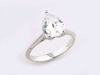 14 karaat witgouden ring met 2,0 kt in het laboratorium gekweekte diamant (maat-eu-54) - afbeelding 4 van  9