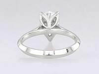 14 karaat witgouden ring met 2,0 kt in het laboratorium gekweekte diamant (maat-eu-54) - afbeelding 9 van  9