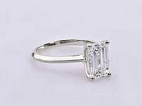 14 karaat witgouden ring met 3,0 kt in het laboratorium gekweekte diamant (maat-eu-54) - afbeelding 5 van  9