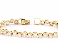 14 karaats geelgouden armband met 4,09 cts in het laboratorium gekweekte diamanten - afbeelding 4 van  9