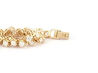 14 karaats geelgouden armband met 4,09 cts in het laboratorium gekweekte diamanten - afbeelding 6 van  9