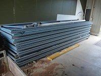 14 kopsteunen ca. 5,5 m hoog en 1 m breed, 56 dwarsbalken ca. 2,20 m lengte - afbeelding 2 van  8