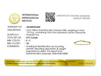 14 kt geelgouden armband met 4,91 in het laboratorium gekweekte diamant - afbeelding 2 van  9