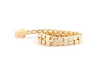 14 kt geelgouden armband met 4,91 in het laboratorium gekweekte diamant - afbeelding 6 van  9