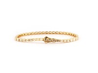 14 kt geelgouden armband met 4,91 laboratorium gekweekte diamant - afbeelding 5 van  9