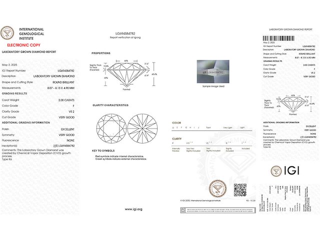 14 kt geelgouden hanger met 2 kt lab gekweekte diamant - afbeelding 2 van  8