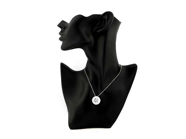 14 kt geelgouden ketting met hanger met 2,57 ct in het laboratorium gekweekte diamant - afbeelding 8 van  8