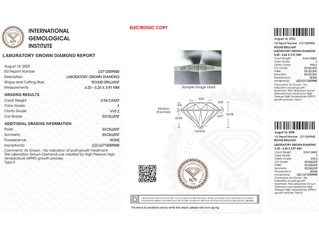 14 kt geelgouden ketting met hanger van 2,57 cts laboratoriumgekweekte diamant - afbeelding 2 van  8