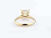 14 kt geelgouden ring 2,86 cts met laboratoriumgekweekte diamant - afbeelding 4 van  8