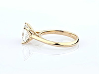 14 kt geelgouden ring 2,86 cts met laboratoriumgekweekte diamant - afbeelding 5 van  8