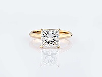 14 kt geelgouden ring 2,86 cts met laboratoriumgekweekte diamant - afbeelding 8 van  8