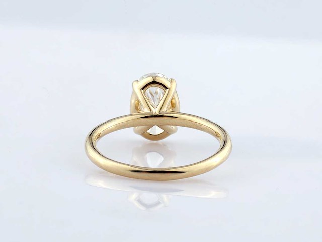 14 kt geelgouden ring met 2.0 cts lab grown diamant (maat-eu-54) - afbeelding 5 van  7