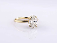 14 kt geelgouden ring met 2.0 cts lab grown diamant (maat-eu-55) - afbeelding 7 van  7