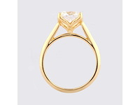 14 kt geelgouden ring met 2.0cts lab gekweekte diamant (maat-eu-54) - afbeelding 2 van  11